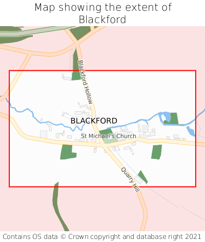 Map showing extent of Blackford as bounding box