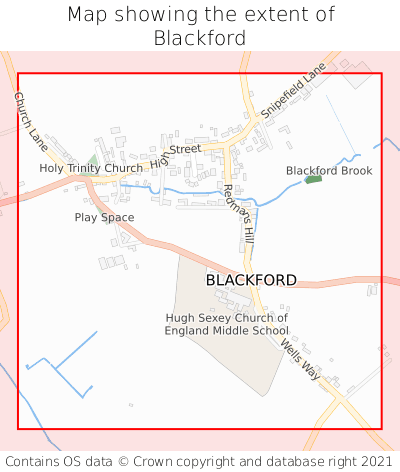 Map showing extent of Blackford as bounding box