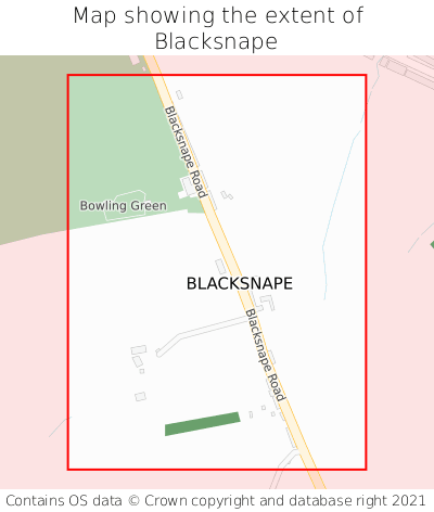 Map showing extent of Blacksnape as bounding box