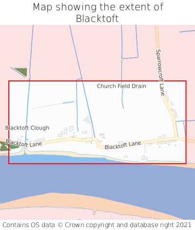 Map showing extent of Blacktoft as bounding box
