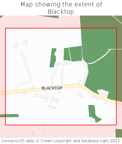 Map showing extent of Blacktop as bounding box