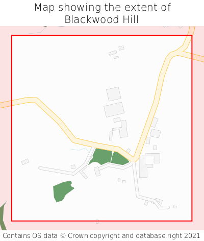 Map showing extent of Blackwood Hill as bounding box