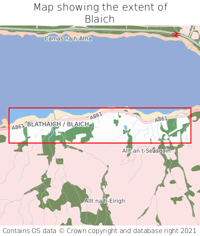 Map showing extent of Blaich as bounding box