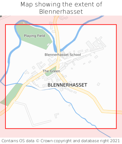 Map showing extent of Blennerhasset as bounding box