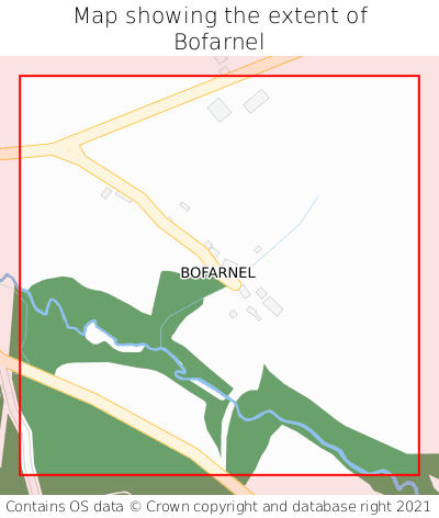Map showing extent of Bofarnel as bounding box