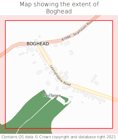 Map showing extent of Boghead as bounding box