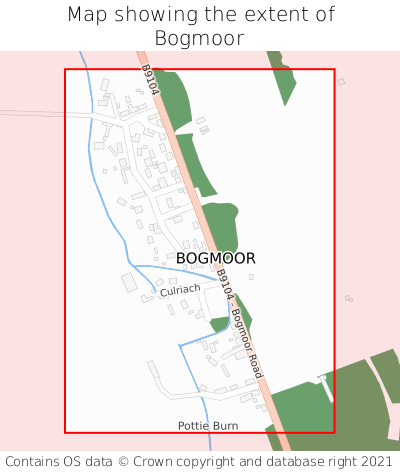 Map showing extent of Bogmoor as bounding box