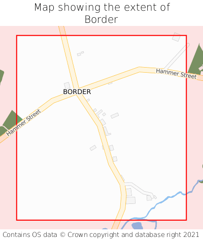Map showing extent of Border as bounding box