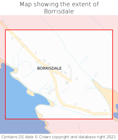 Map showing extent of Borrisdale as bounding box