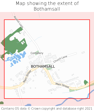 Map showing extent of Bothamsall as bounding box