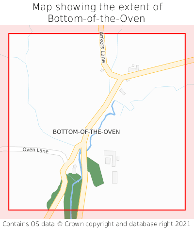 Map showing extent of Bottom-of-the-Oven as bounding box