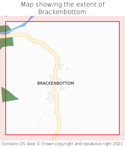 Map showing extent of Brackenbottom as bounding box