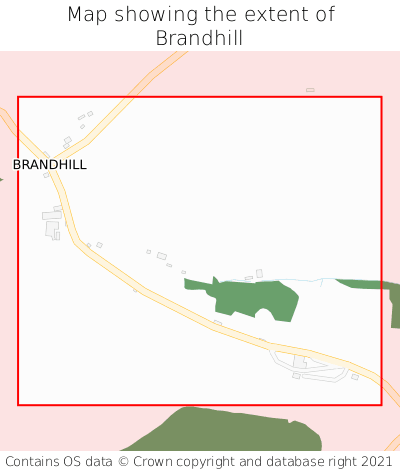 Map showing extent of Brandhill as bounding box