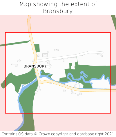 Map showing extent of Bransbury as bounding box