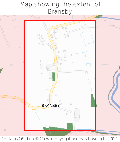 Map showing extent of Bransby as bounding box