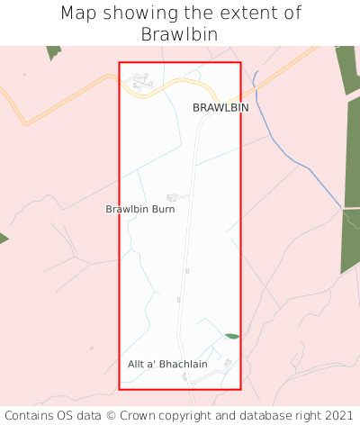 Map showing extent of Brawlbin as bounding box