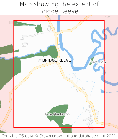 Map showing extent of Bridge Reeve as bounding box