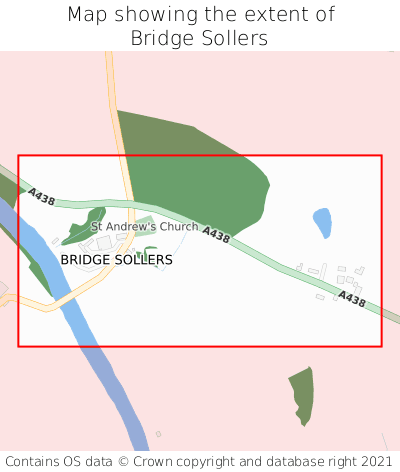 Map showing extent of Bridge Sollers as bounding box
