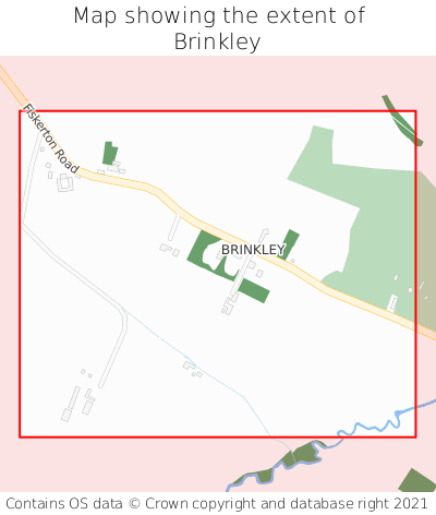 Map showing extent of Brinkley as bounding box