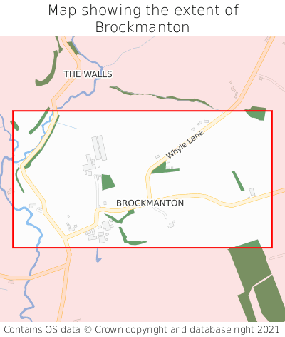 Map showing extent of Brockmanton as bounding box