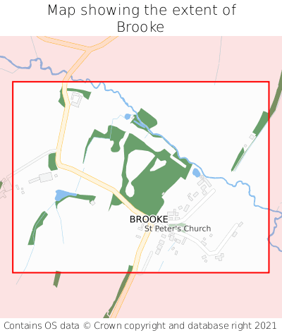Map showing extent of Brooke as bounding box