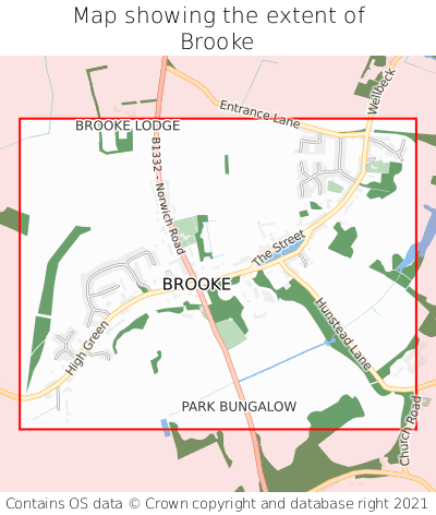 Map showing extent of Brooke as bounding box