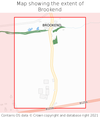 Map showing extent of Brookend as bounding box