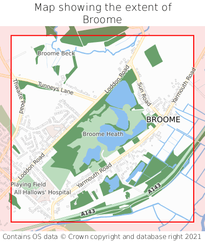 Map showing extent of Broome as bounding box