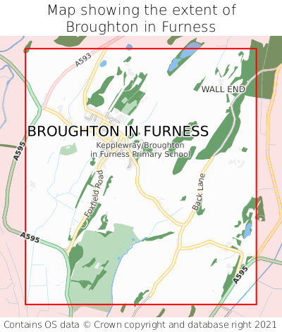 Map showing extent of Broughton in Furness as bounding box