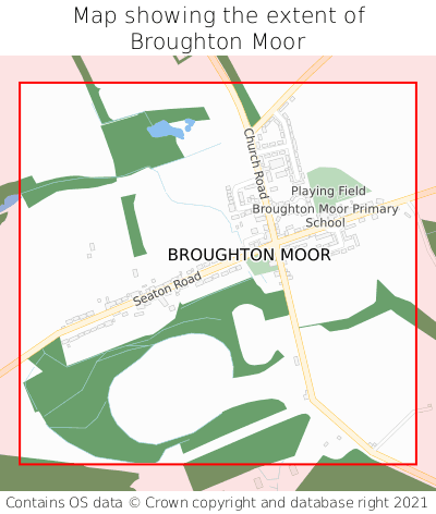 Map showing extent of Broughton Moor as bounding box