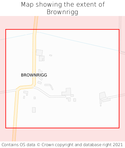 Map showing extent of Brownrigg as bounding box