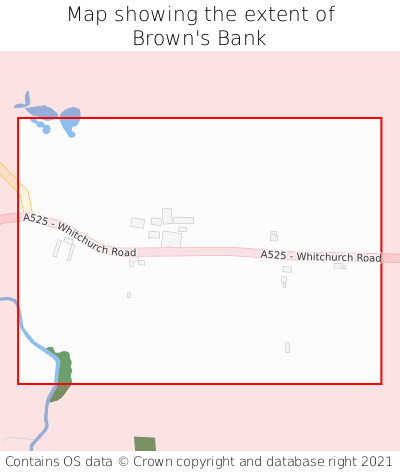 Map showing extent of Brown's Bank as bounding box