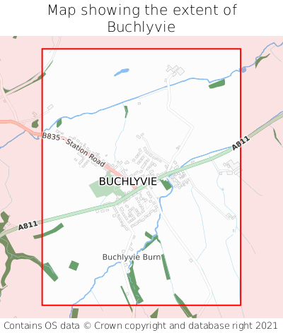 Map showing extent of Buchlyvie as bounding box