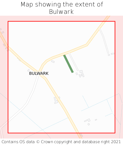 Map showing extent of Bulwark as bounding box