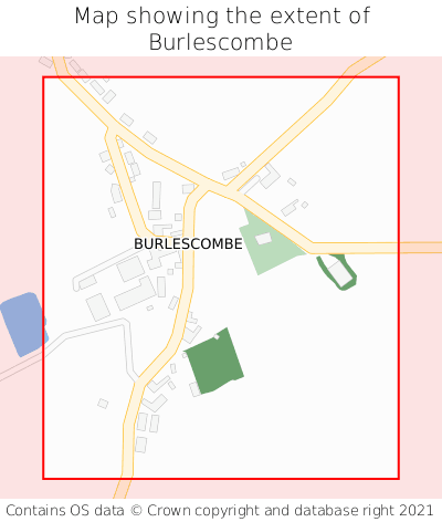Map showing extent of Burlescombe as bounding box