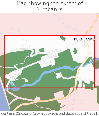 Map showing extent of Burnbanks as bounding box