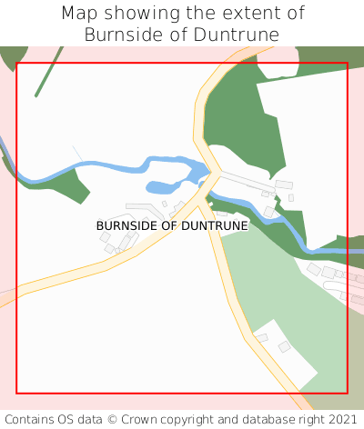 Map showing extent of Burnside of Duntrune as bounding box