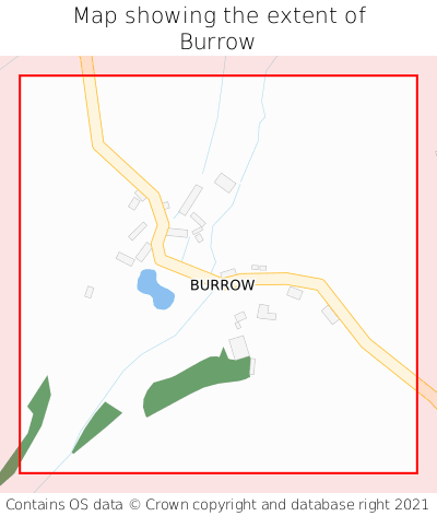 Map showing extent of Burrow as bounding box