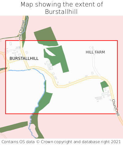 Map showing extent of Burstallhill as bounding box