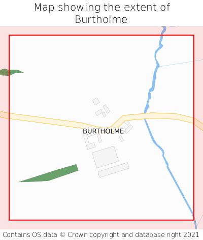 Map showing extent of Burtholme as bounding box