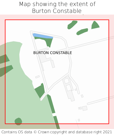 Map showing extent of Burton Constable as bounding box
