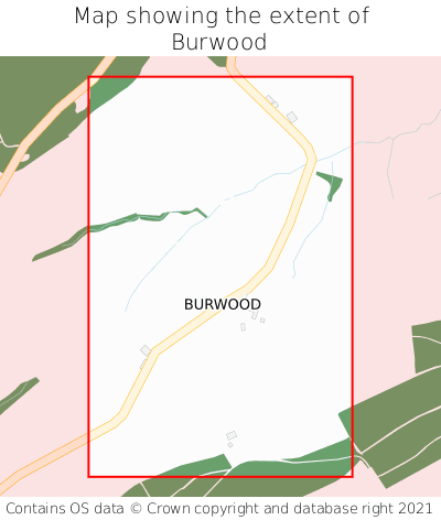 Map showing extent of Burwood as bounding box