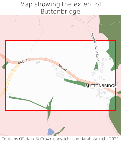 Map showing extent of Buttonbridge as bounding box