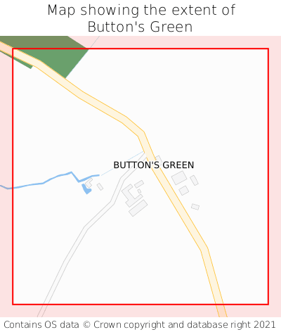 Map showing extent of Button's Green as bounding box
