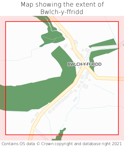 Map showing extent of Bwlch-y-ffridd as bounding box