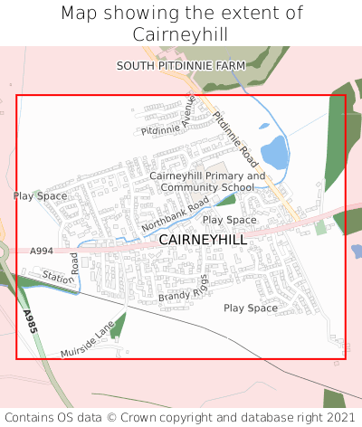 Map showing extent of Cairneyhill as bounding box