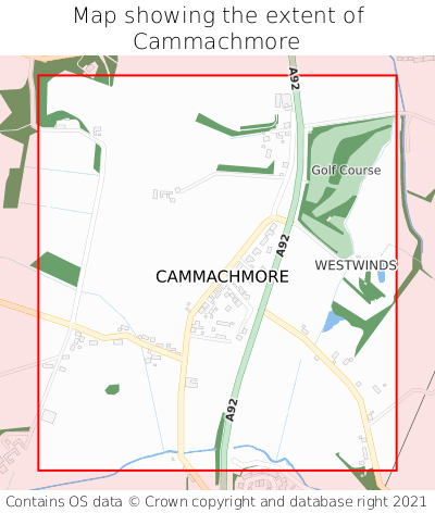 Map showing extent of Cammachmore as bounding box