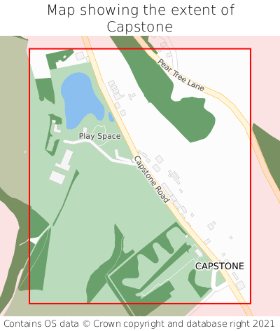 Map showing extent of Capstone as bounding box