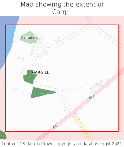 Map showing extent of Cargill as bounding box
