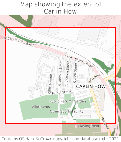 Map showing extent of Carlin How as bounding box